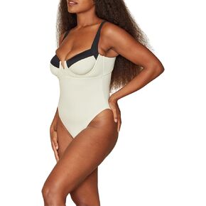 One Piece Swimsuit with Underwire Support, Open Back Detail & High Leg Cut Flattering & Adjustable Swimwear in Kuwait