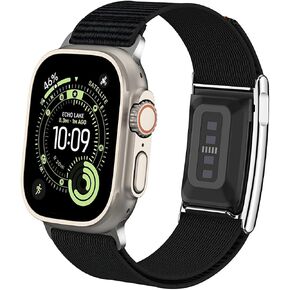 سوار رياضي من النايلون متوافق مع Whoop 5.0 وApple Watch Combo Band، سوار معصم للياقة البدنية قابل للتعديل مع حافظة معدنية ممتصة للصدمات لـ Whoop 5.0/ MG One Peak LIFE & iWatch Ultra 3/Ultra 2/Ultra/SE 3/SE 2/SE Series 11 10 9 8 7 6 5 4 3 2 1 in Kuwait