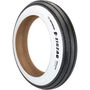 Vee Tire 20x4.0 White Wall Zig Zag E-Bike 50 Tubeless Ready Tire with Folding Bead and Endurance Compound 20x4,20 x 4.0 in Saudi Arabia