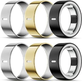 عبوة من 6 أغطية حلقية متوافقة مع Oura Ring Gen 4/3 Horizon/Heritage | يدعم الشحن مع غطاء، واقي TPU رفيع للغاية للرجال والنساء، مقاس 8 in Kuwait