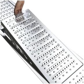 Heavy-Duty Trench Drain Grate Cover - Durable Slotted Channel Grating for Driveways, Yards, Gas Stations, and Commercial Drainage Solutions in Kuwait