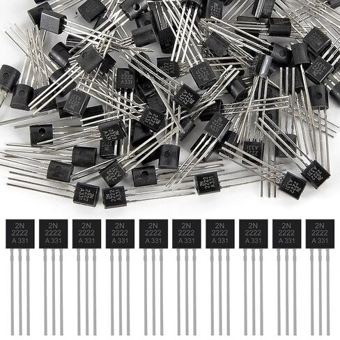 200Pcs 2N2222 NPN 60V 0.8A 0.5W 250MHZ Power N2222 Amplifier Transistor General Purpose Transistors 800mA in Kuwait