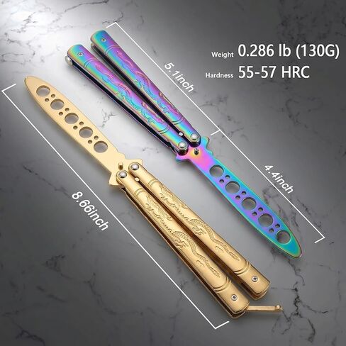 Little World Butterfly Training Accessories - 3-Pack Beginner Unsharpened Steel Folding Practice Tool with Maintenance Kit for Safe Flipping Tricks in Kuwait
