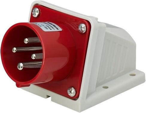 4-core 16A Waterproof Industrial Plug Light and Dark Socket CEE Connector 6818TYP283 | Concealed inclined socket in Kuwait