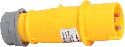 4h Industrial Plug and Socket 110V-130V Three-core 32A Waterproof Aviation Male and Female Docking Connector IP44 | Connector in Saudi Arabia