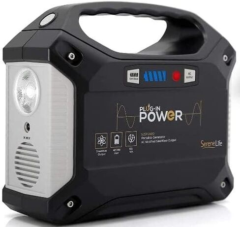 T POWER Car Charger for SereneLife COOLIS FlashFish CHAFON AIPER Portable Power Station CF-A30028 150Wh 155Wh 167Wh CPAP Battery Pack SLSPGN10 SLSPGN20 S320-UPGRADED AC DC Car Cigarette Plug in Kuwait