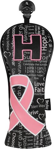 mytag Pink Ribbon Golf Head Covers for Woods and Driver, Golf Headcover for Women Female Ladies in Kuwait