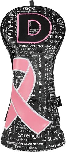 mytag Pink Ribbon Golf Head Covers for Woods and Driver, Golf Headcover for Women Female Ladies in Kuwait