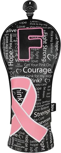 mytag Pink Ribbon Golf Head Covers for Woods and Driver, Golf Headcover for Women Female Ladies in Kuwait