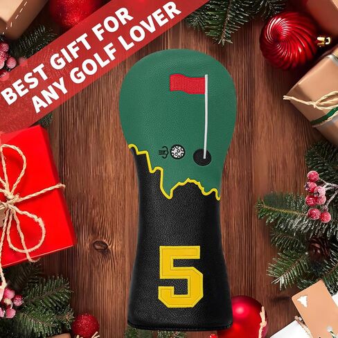 أغطية رأس خشبية من Fairway أغطية رأس لنادي الجولف أغطية رأس لنادي الجولف 5 أغطية رأس خشبية من الجلد الأسود ملحقات الجولف للنساء والرجال أغطية نادي الجولف الكرتونية in Kuwait