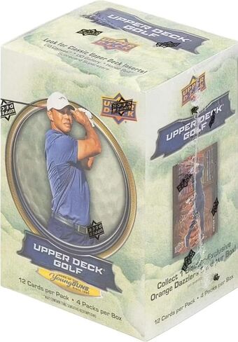 2026 Upper Deck GOLF Series Sealed Blaster Box of Packs Featuring Young Guns Rookie Card, Scorecard Superstars and a Blaster Exclusive Orange Dazzler Try For Tiger Woods, Nelly Korda and Many Others in Kuwait