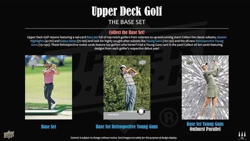 2026 Upper Deck GOLF Series Sealed Blaster Box of Packs Featuring Young Guns Rookie Card, Scorecard Superstars and a Blaster Exclusive Orange Dazzler Try For Tiger Woods, Nelly Korda and Many Others in Kuwait