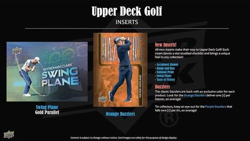 2026 Upper Deck GOLF Series Sealed Blaster Box of Packs Featuring Young Guns Rookie Card, Scorecard Superstars and a Blaster Exclusive Orange Dazzler Try For Tiger Woods, Nelly Korda and Many Others in Kuwait