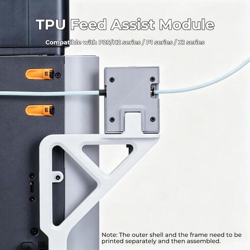 Bamboo Original TPU Feed Assist Module | Fit for Bambu Lab X2D/P2S/H2 Series/P1 Series/X1 Series 3D Printer Soft Flexible Filament Assist Kit Accessories in Kuwait