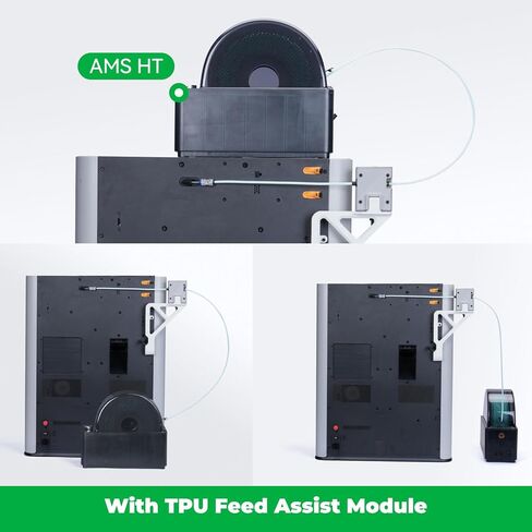 Bamboo Original TPU Feed Assist Module | Fit for Bambu Lab X2D/P2S/H2 Series/P1 Series/X1 Series 3D Printer Soft Flexible Filament Assist Kit Accessories in Kuwait
