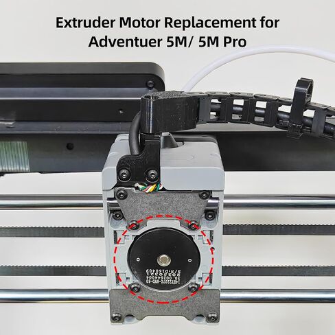 Immdinogo Extruder Motor Replacement for Adventuer 5M/ 5M Pro: 36 Pancake Stepper Motor 2 Phase 1.8 Step Angle DC 2.3V 1A 10 Teeth Gear for Driving the Movement of AD5M Extrusion Head in Kuwait