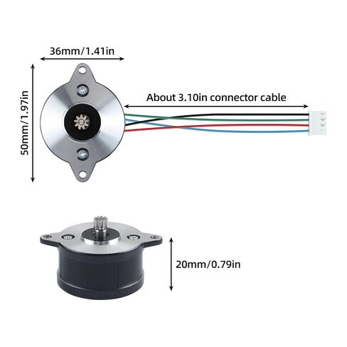 Immdinogo Extruder Motor Replacement for Adventuer 5M/ 5M Pro: 36 Pancake Stepper Motor 2 Phase 1.8 Step Angle DC 2.3V 1A 10 Teeth Gear for Driving the Movement of AD5M Extrusion Head in Kuwait