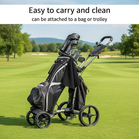 2 Pcs Golf Towels for Men, 11.8 X 11.8 Microfiber Towel with Clip, Waffle Cleaning Towel for Golf Bag Accessories for Men and Women in Kuwait
