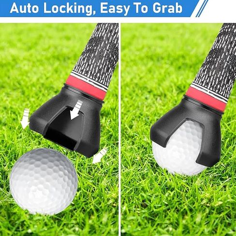 Golf Ball Collector | Golf Ball Picker for End of Putter - Sports Training Accessories, Pick Up Retriever Claw Sucker Tool for All Kinds of Putter Handle in Kuwait