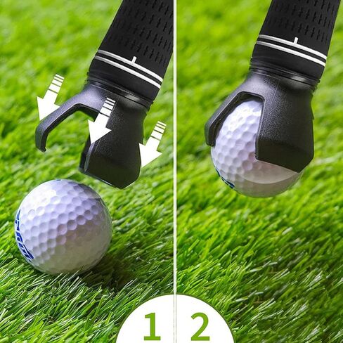 Golf Ball Collector | Golf Ball Picker for End of Putter - Sports Training Accessories, Pick Up Retriever Claw Sucker Tool for All Kinds of Putter Handle in Kuwait
