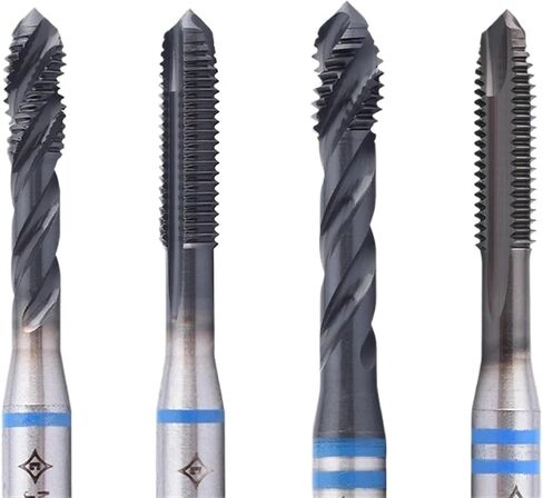 HSSE-M35 With JP Spiral Pointed Tap M2 M2.5M3M4 M5 M6 M8 M10 M12 M14 M16 Machine Screw Thread Taps For Stainless Steel(Double Black-SP,M8X1.25) in Kuwait