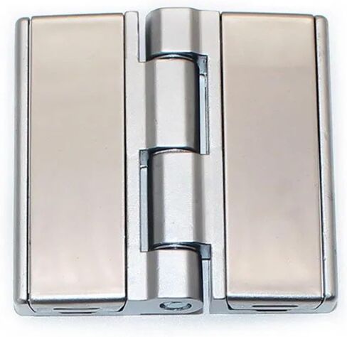 CL251-3 Bright Chrome Large Hinge Aluminum Profile Electrical Box Folding Flat Leaf 1Pcs in Kuwait