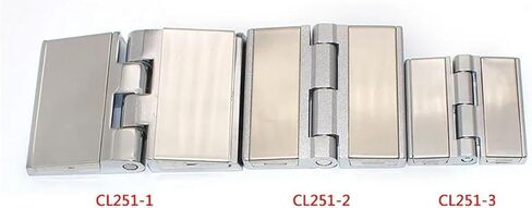 CL251-3 Bright Chrome Large Hinge Aluminum Profile Electrical Box Folding Flat Leaf 1Pcs in Kuwait