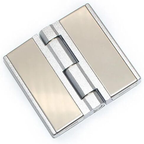 CL251-3 Bright Chrome Large Hinge Aluminum Profile Electrical Box Folding Flat Leaf 1Pcs in Kuwait
