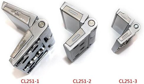 CL251-3 Bright Chrome Large Hinge Aluminum Profile Electrical Box Folding Flat Leaf 1Pcs in Kuwait