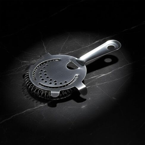 Hawthorne Strainer for Cocktails, Professional Bar Strainer with 4 Prong Design, Bartender Strainer for Shaker, Cocktail Shakers with Strainer, Dishwasher Safe in Kuwait