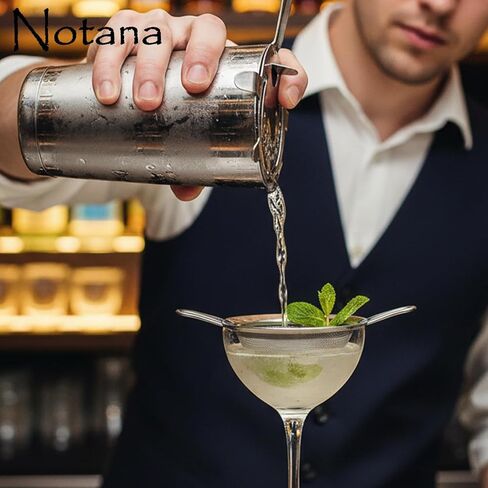 Hawthorne Strainer for Cocktails, Professional Bar Strainer with 4 Prong Design, Bartender Strainer for Shaker, Cocktail Shakers with Strainer, Dishwasher Safe in Kuwait