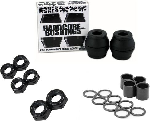 Bones Skateboard Black Hard Bushings with Axle, Kingpin Nuts and Speed Kit in Kuwait