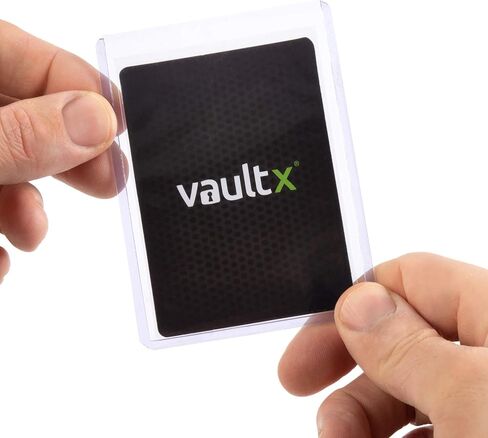 Vault X (400 Pack) - 200 Toploaders 35pt & 200 Penny Sleeves - 3" x 4" Rigid Card Holders + Soft Sleeves for Trading Cards in Kuwait