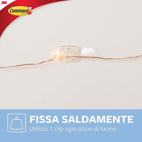 Command Decorative Hooks Transparent Strips 17026CLR, Colorless, Mini in Kuwait