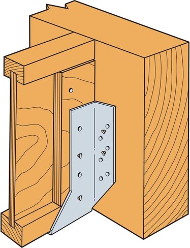 Simpson Strong-Tie HU612 HU Heavy Face-Mount Joist Hanger - for 6x12 Base, 14-Gauge Zinc Galvanized Steel, Versatile Joist Fit, Designed for Demanding Loads in Kuwait