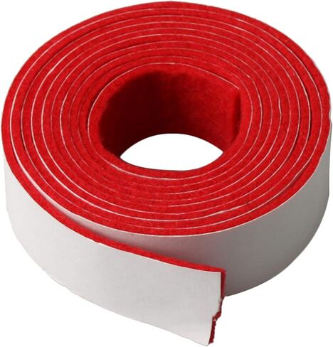 51.18x0.75inch Red and White Replacement Piano Spring Rail Felt for Piano Keyboard Maintenance Musical Instrument Parts in Kuwait