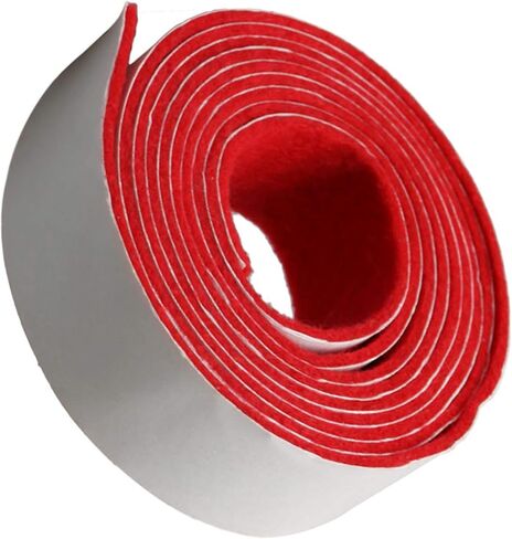 51.18x0.75inch Red and White Replacement Piano Spring Rail Felt for Piano Keyboard Maintenance Musical Instrument Parts in Kuwait
