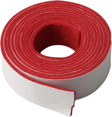 51.18x0.75inch Red and White Replacement Piano Spring Rail Felt for Piano Keyboard Maintenance Musical Instrument Parts in Kuwait