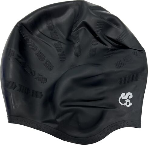Swimpal Swim Cap with Ear Coverage, Stretch Fit Silicone Swimming Cap for Youth & Adults, for Recreation, Training & Lessons in Kuwait