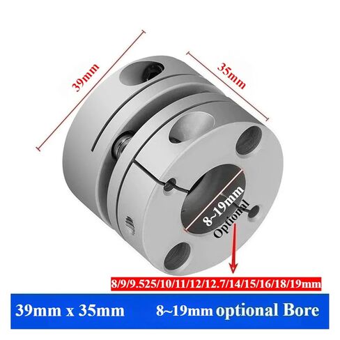 1pcs CSCA-D44x35 Stepper Screw Servo Motor Connection Single/Double Diaphragm Aluminum Alloy Coupling 44mm*35mm Diameter: 8~22mm(12mm to 16mm) in Kuwait