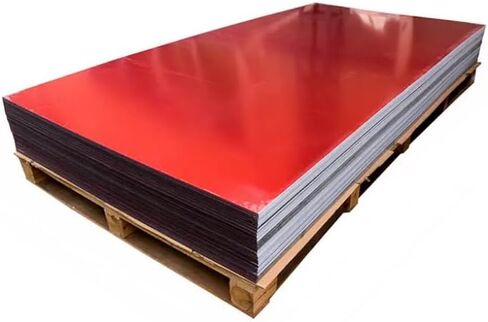 Set of 2 Red Acrylic Mirror Sheet,1/16" (1.5mm) Red Mirror Acrylic Plexiglass Plastic Sheet (Actual Size 11.875" x 11.875") in Kuwait