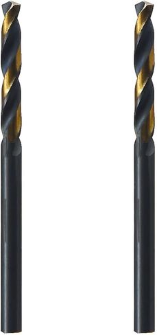 MAXTOOL 5/32 بوصة 2 قطعة مثاقب آلة لولبية متطابقة HSS M2 لقم ثقب كعب تويست أسود وبرونزي مثاقب قصيرة مستقيمة بالكامل للأرض؛ SMF02H10R10P2 in Kuwait