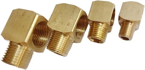 1/8 "1/4" 3/8 "1/2" ذكر إلى أنثى موضوع النحاس الكوع وصلة أنابيب موصل مقرنة (1/2 ") المناسب in Kuwait