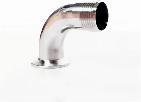 3/8 "1/2" 3/4 "1" 1.2 "1.5" 2 "ذكر الموضوع 304 الفولاذ المقاوم للصدأ الطويق الكوع وصلة أنابيب صالح ثلاثي المشبك (2") المناسب in Kuwait
