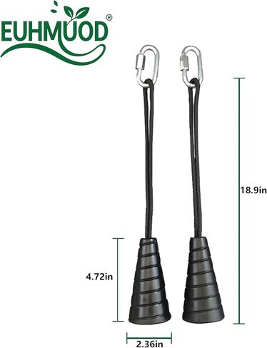 Tricep Rope Attachment & Neutral Grip Handle Set | Compatible with Cable Pull Machines, Suspension Trainers, Pull Up Bars, Resistance Bands, Home Gym Equipment in Kuwait