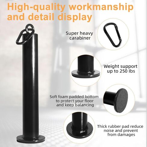 Loading Pin for Weight Plates, 2 Inch Olympic Weight Plate Compatible Weight Loading Pin with Carabiner for Cable Pulley LAT Pulldown System in Saudi Arabia