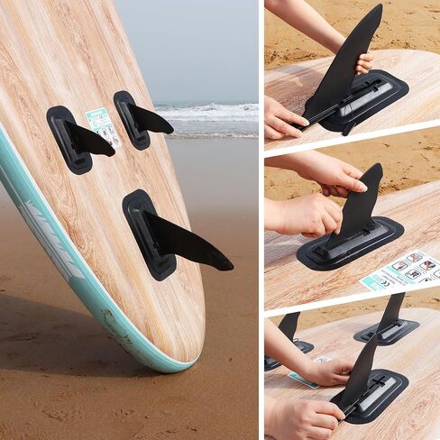 Niphean Paddle Board Fin 4 "/9"/15" استبدال - حامل أكواب لوح مجداف سهل الانزلاق in Kuwait