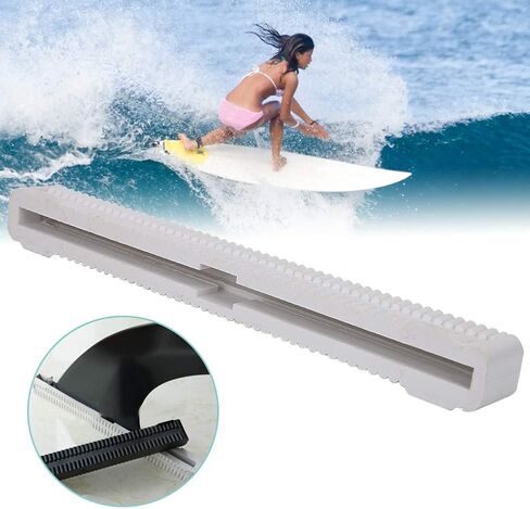 عالمي 10 بوصة Longboard Surfboard واحد مركز الذيل صندوق الزعنفة التوصيل حامل النايلون (أبيض) in Kuwait