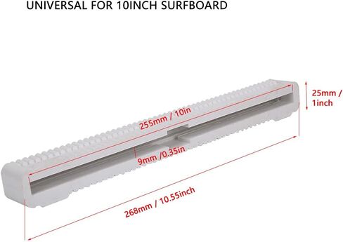 عالمي 10 بوصة Longboard Surfboard واحد مركز الذيل صندوق الزعنفة التوصيل حامل النايلون (أبيض) in Kuwait