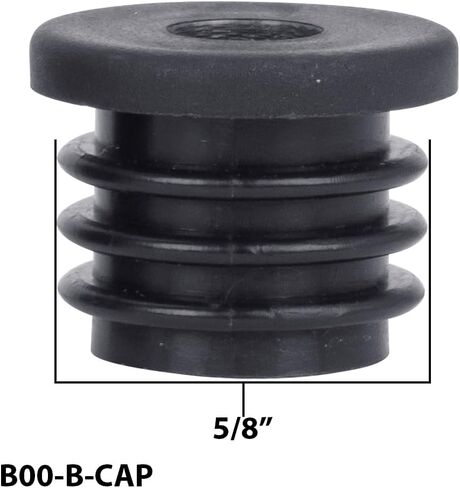 White Water B00-B-CAP-2PK Marine Replacement Caps for Ladders, Fits 5/8" ID Tube, 2 Pack in Kuwait